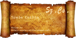Szele Csilla névjegykártya